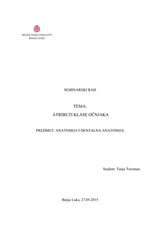 Atributi klase očnjaka