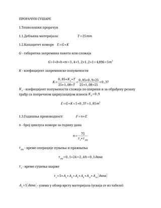 Proračun solarne sušare