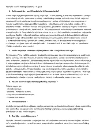 Teorija i metodika fizičkog vaspitanja