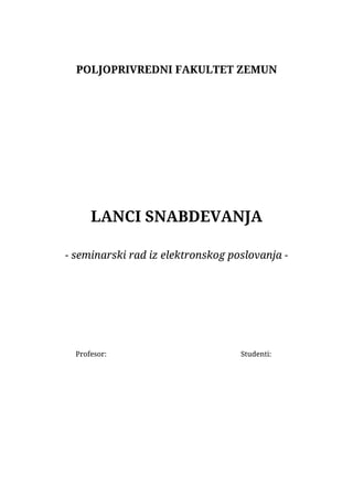 Lanci snabdevanja