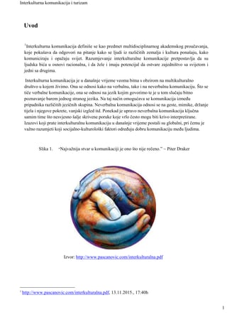 Interkulturna komunikacija i turizam