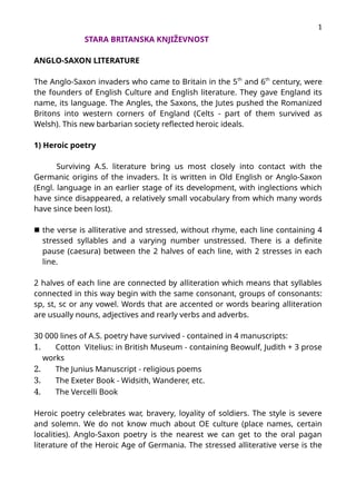 Medieval English literature