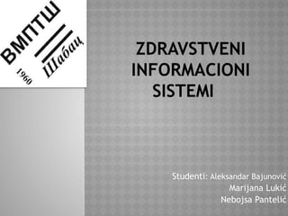 Zdravstveni informacioni sistemi