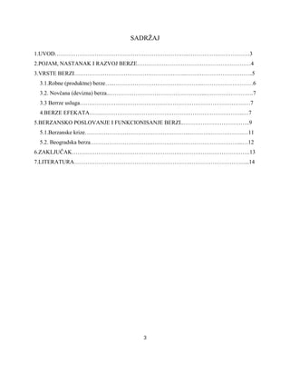 Berzansko poslovanje efektima