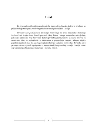 Privredni rast i razvoj