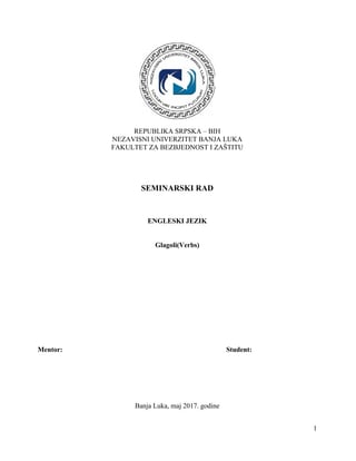 Glagoli engleskog jezika