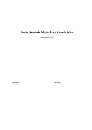 Doktrina Džona Majnarda Kejnsa