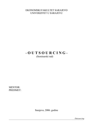 Outsourcing