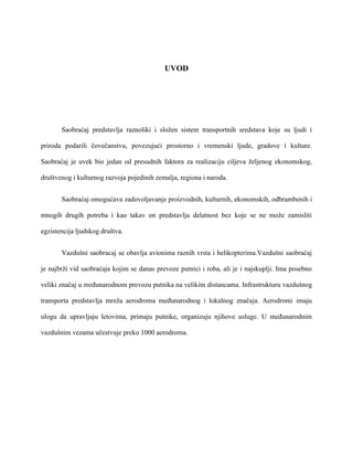 Vazdušni saobraćaj