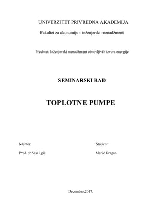 Toplotne pumpe