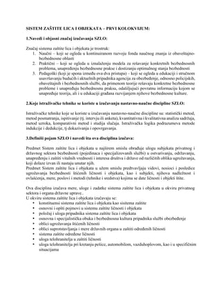 Sistem zaštite lica i objekta