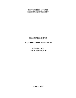 Organizacijska kultura