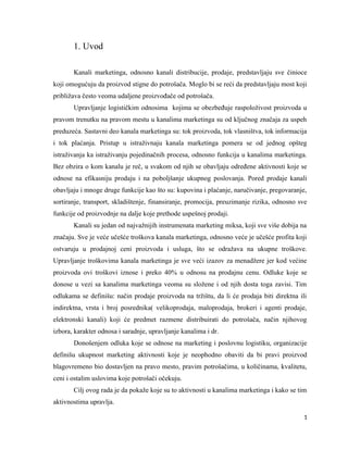 Upravljanje kanalima marketinga