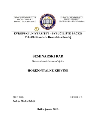 Horizontalne krivine