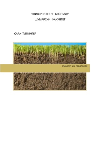 Elaborat iz pedologija