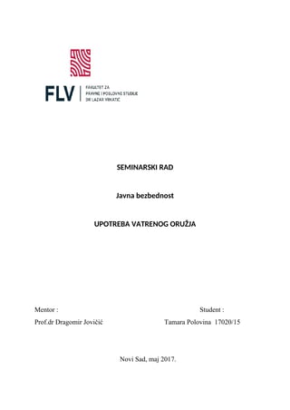 Upotreba vatrenog oružja