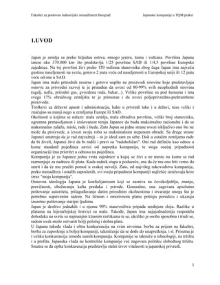 Japanske kompanije u TQM praksi