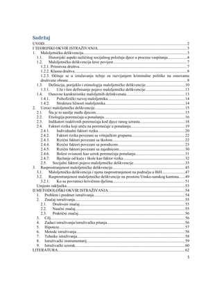 Maloletnička delikvencija