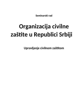 Civilna zaštita
