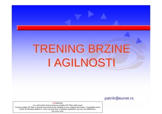 Trening brzine i agilnosti