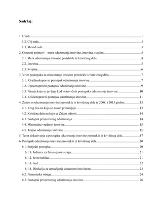 Oduzimanje imovine proistekle iz krivičnog dela: analiza zakona i postupka