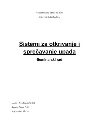 Sistemi za otkrivanje i sprečavanje upada