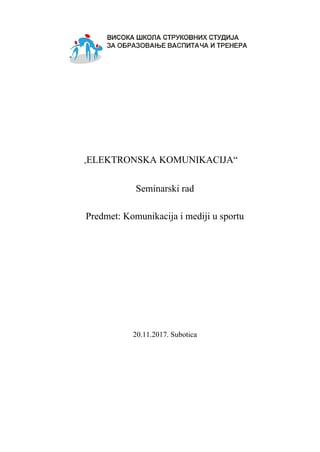 Elektronska komunikacija