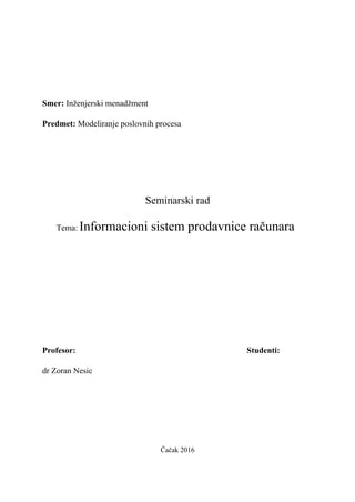 Baze podataka i model baze podataka