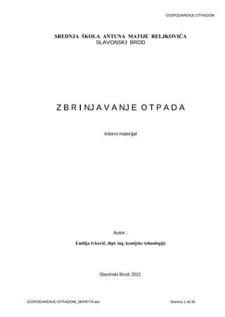 Zbrinjavanje otpada