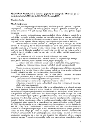 Negativna motivacija