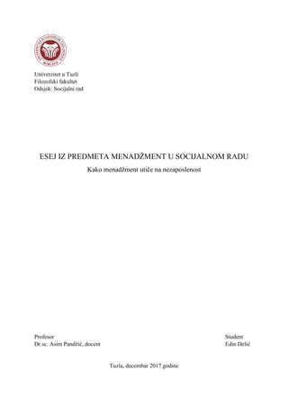 Menadžment u socijalnom radu