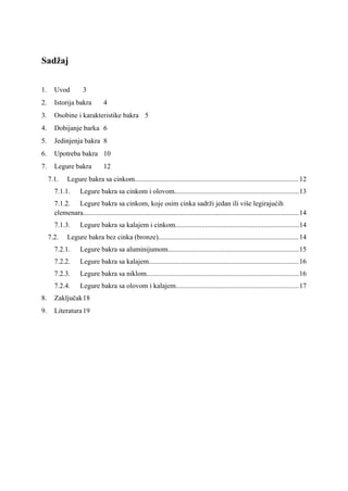 Bakar i njegove legure: svojstva, dobijanje i primena