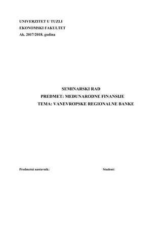 Vanevropske regionalne banke