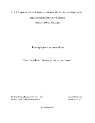 Prevencija internet zavisnosti