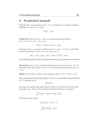 Neodređeni integrali
