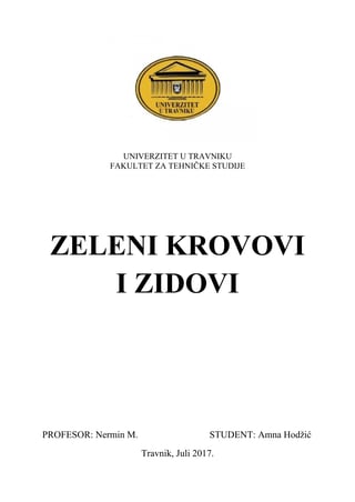 Zeleni krovovi i zidovi