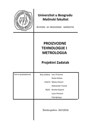 Projektni zadatak