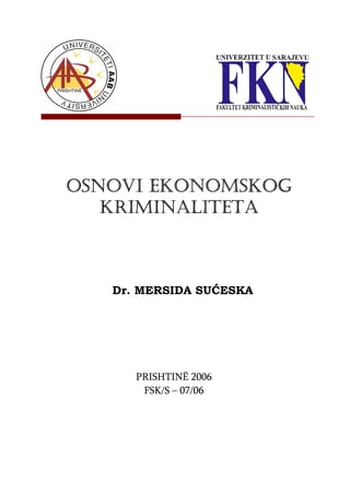 Osnove ekonosmkog kriminaliteta