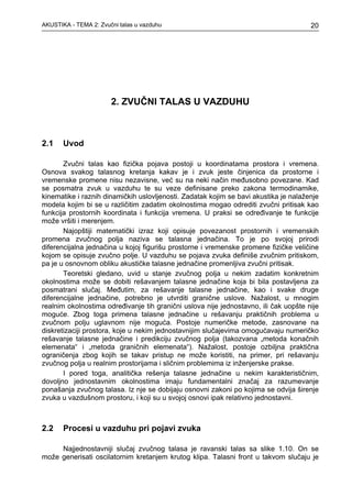 Zvučni talas u vazduhu