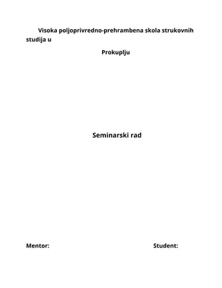 Prskalice: seminarski rad