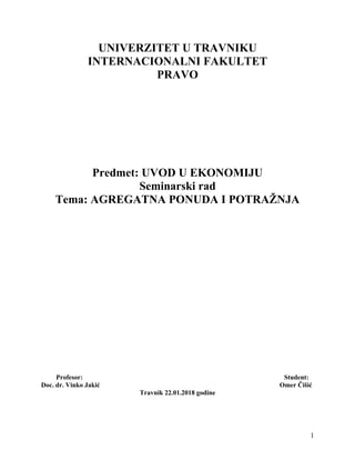 Agregarna ponuda i potražnja