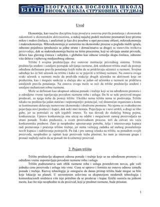 Tržište i konkurencija