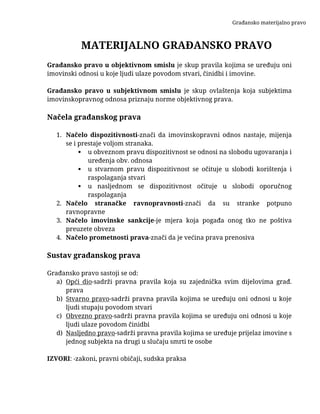 Materijalno građansko pravo