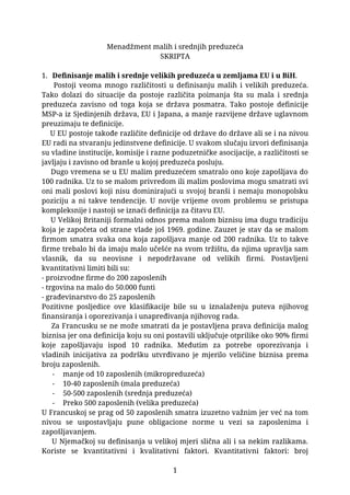 Menadžment malih i srednjih preduzeća