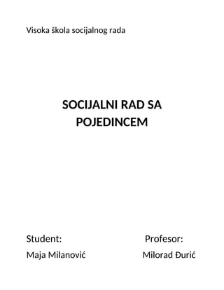 Socijalni rad sa pojedincem
