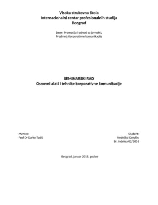 Korporativne komunikacije