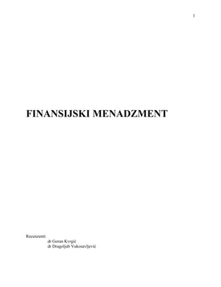 Finansijski menadžment
