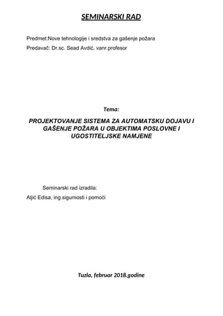 Nove tehnologije za gašenje požara