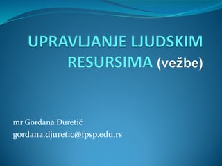 Upravljanje ljudskim resursima