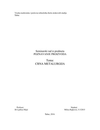 Crna Metalurgija